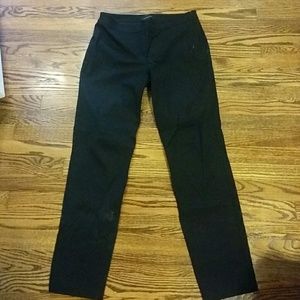Talbots Chatham Black Side Zip Pants 8